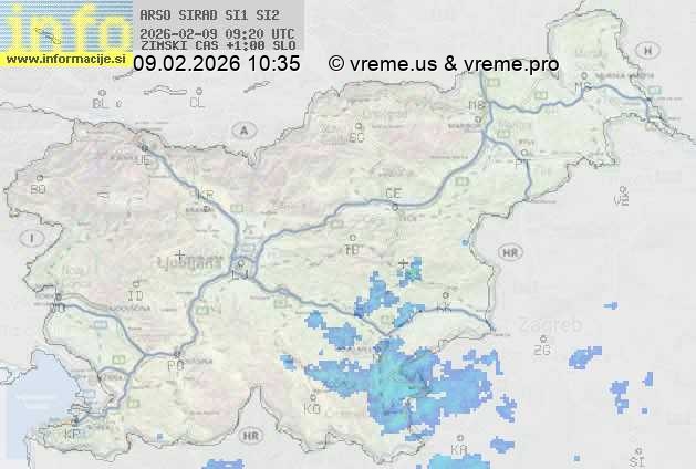 Radarska karta padavin