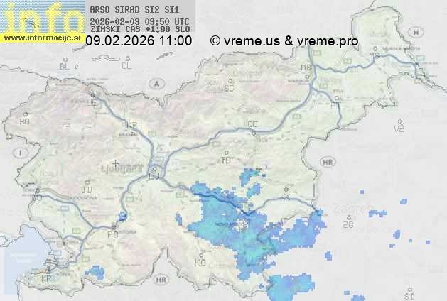 Radarska karta padavin