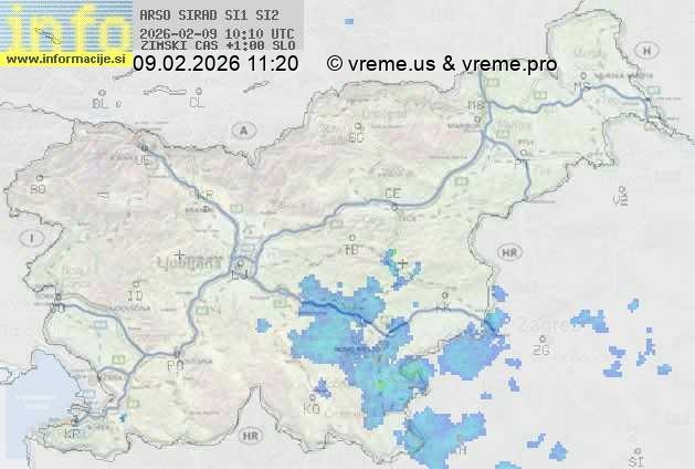 Radarska karta padavin
