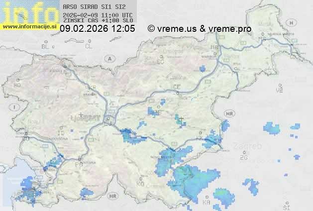 Radarska karta padavin