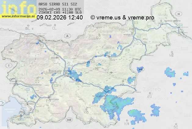 Radarska karta padavin