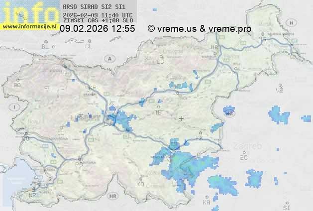 Radarska karta padavin