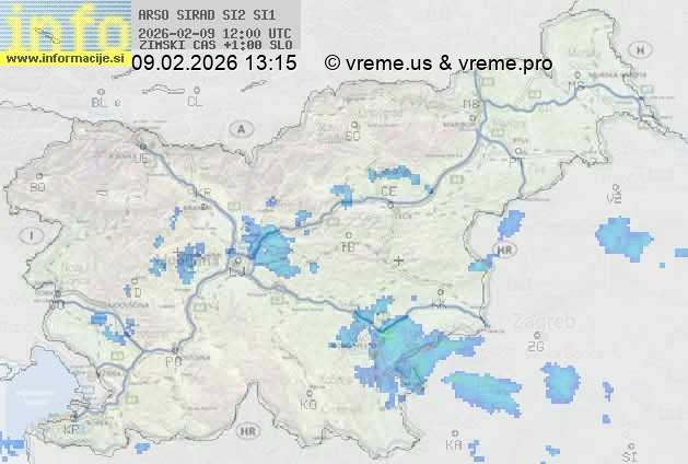 Radarska karta padavin