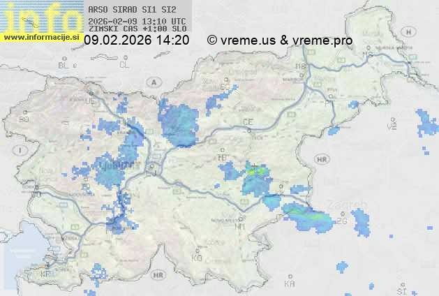 Radarska karta padavin