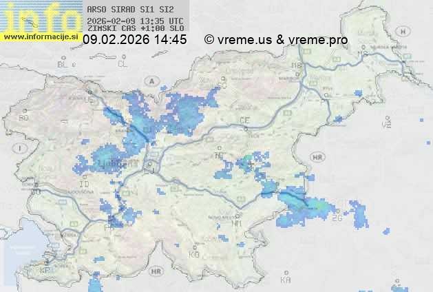 Radarska karta padavin