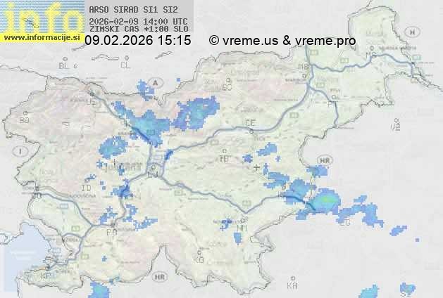 Radarska karta padavin