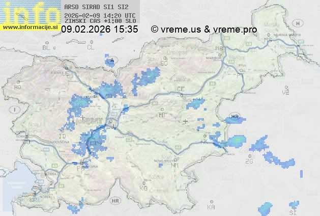 Radarska karta padavin
