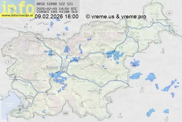 Radarska karta padavin