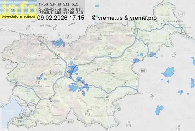 Radarska karta padavin