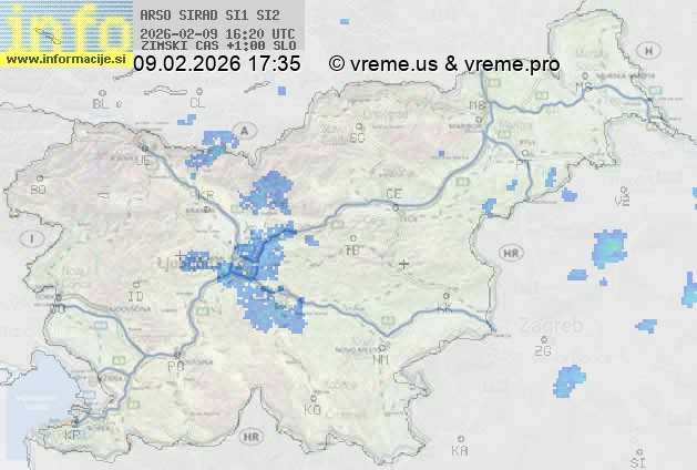 Radarska karta padavin