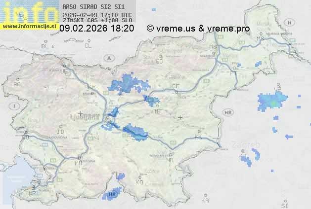 Radarska karta padavin