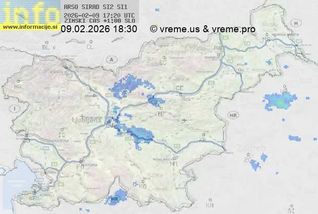 Radarska karta padavin