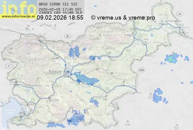 Radarska karta padavin