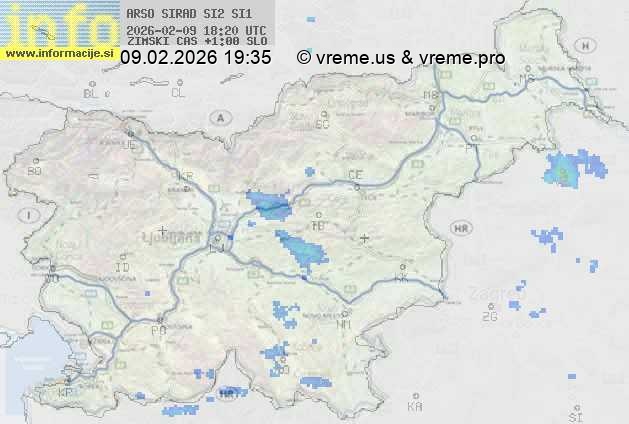 Radarska karta padavin