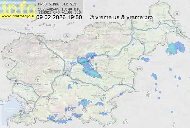 Radarska karta padavin
