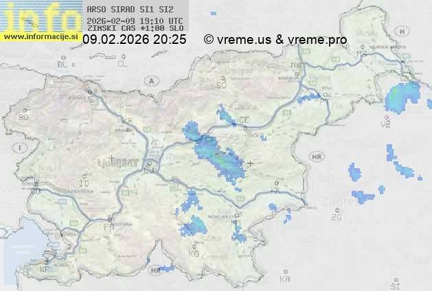 Radarska karta padavin