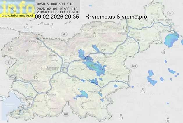 Radarska karta padavin