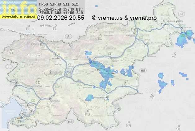Radarska karta padavin