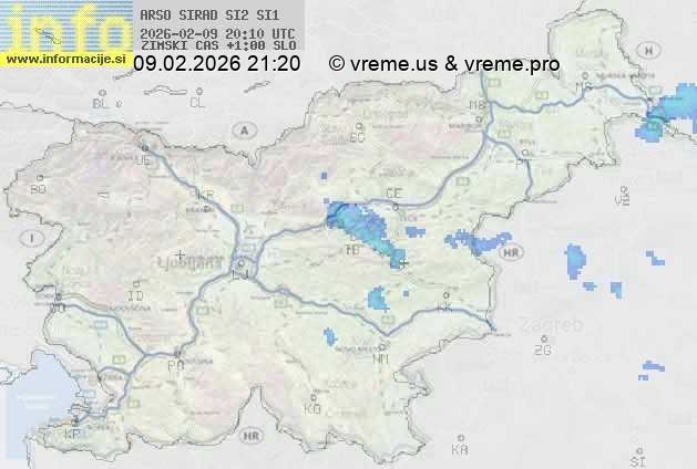 Radarska karta padavin