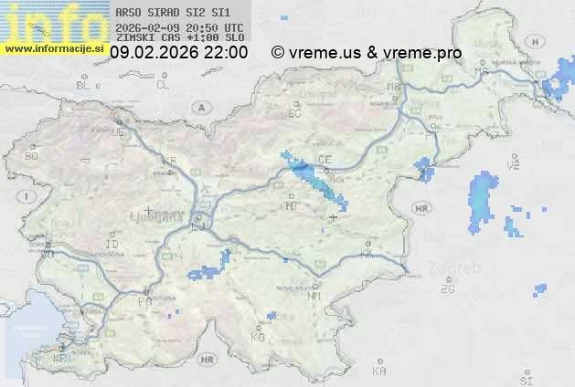 Radarska karta padavin