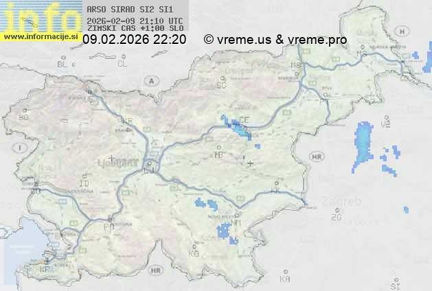 Radarska karta padavin