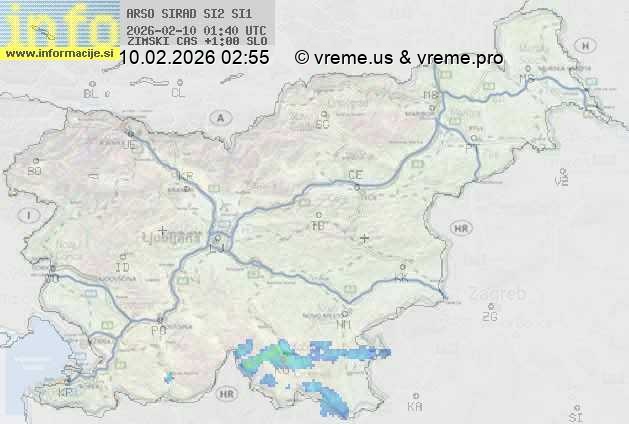 Radarska karta padavin