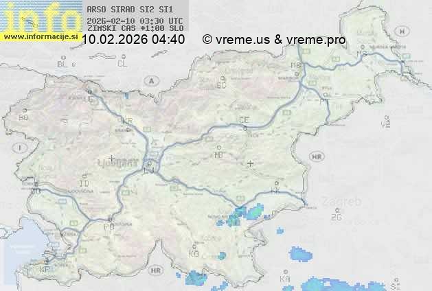 Radarska karta padavin