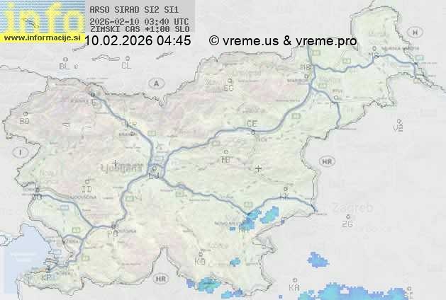 Radarska karta padavin