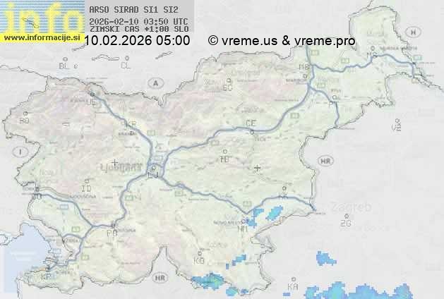 Radarska karta padavin