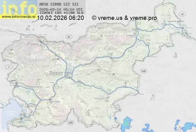 Radarska karta padavin