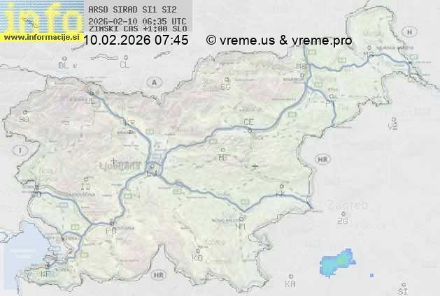 Radarska karta padavin