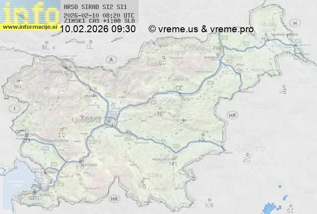 Radarska karta padavin