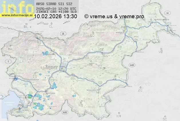 Radarska karta padavin