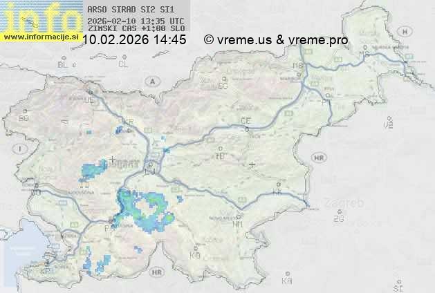 Radarska karta padavin