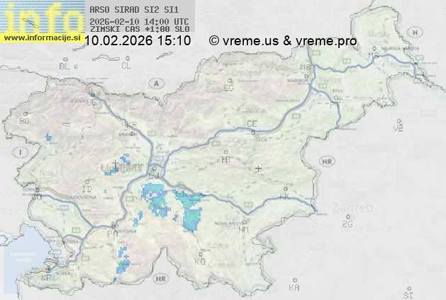 Radarska karta padavin