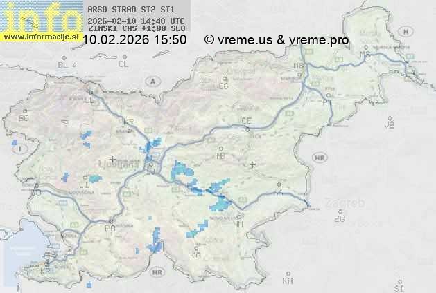Radarska karta padavin