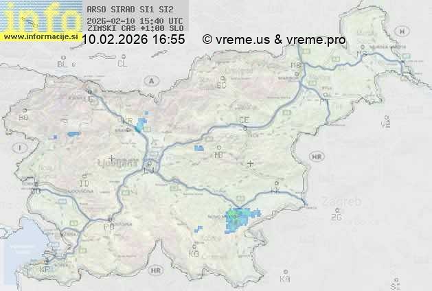 Radarska karta padavin