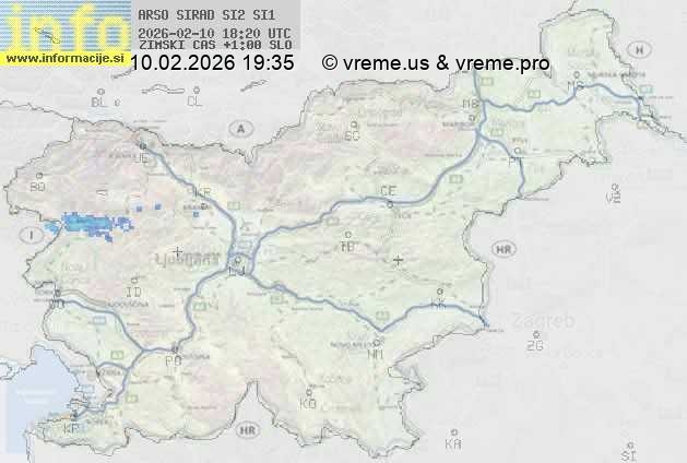 Radarska karta padavin