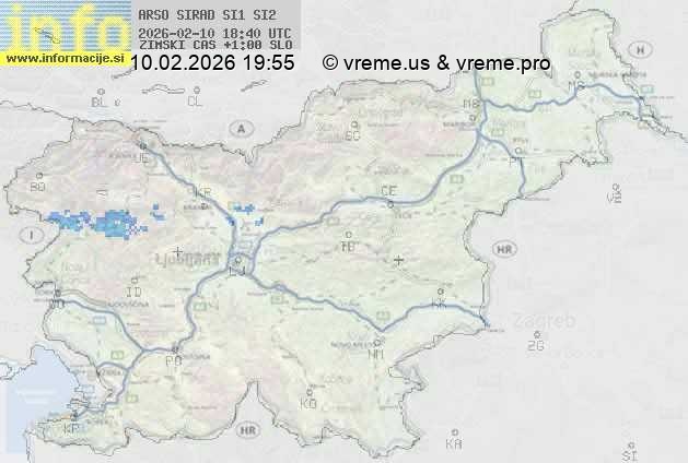 Radarska karta padavin