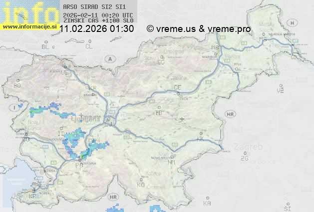 Radarska karta padavin