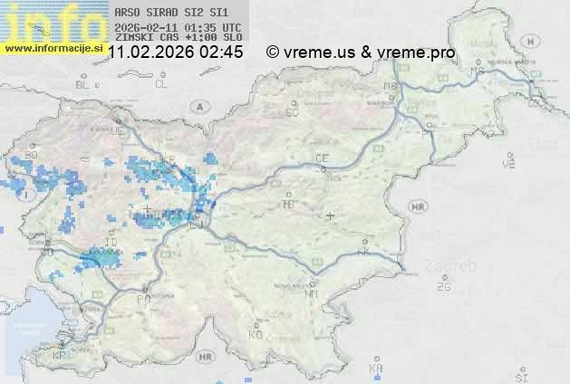 Radarska karta padavin