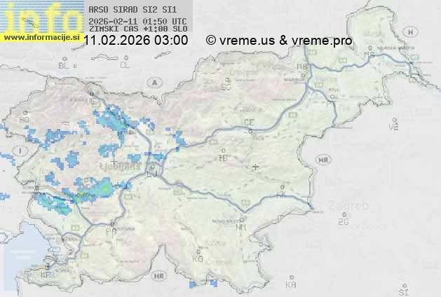 Radarska karta padavin