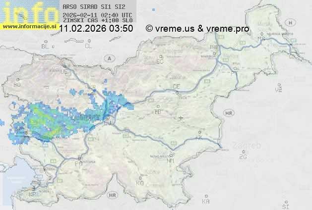 Radarska karta padavin