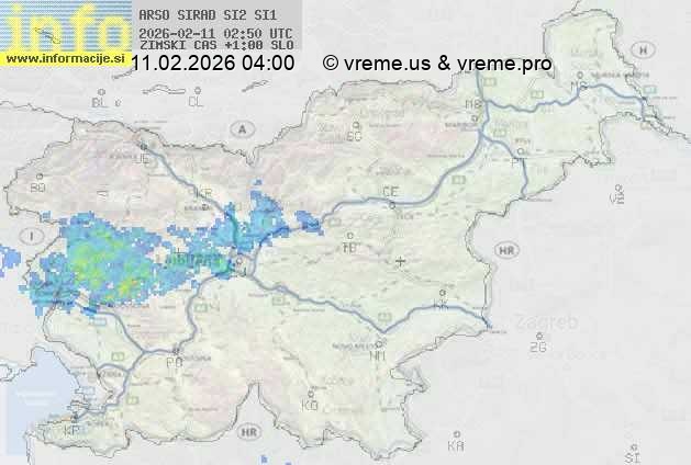 Radarska karta padavin