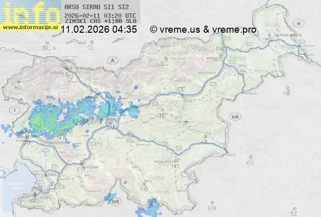 Radarska karta padavin
