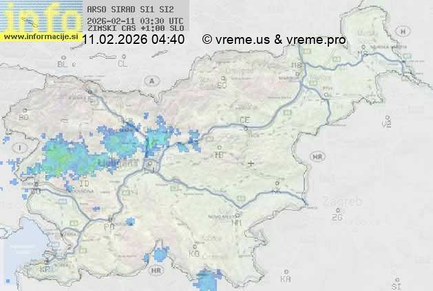 Radarska karta padavin