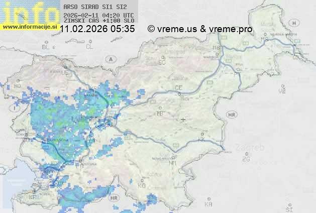 Radarska karta padavin