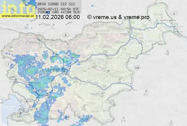 Radarska karta padavin