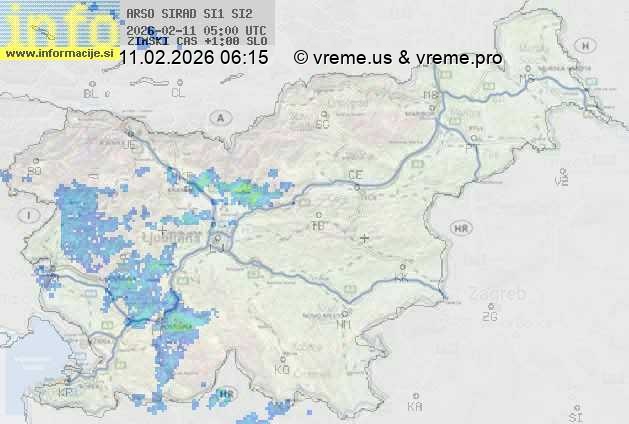 Radarska karta padavin