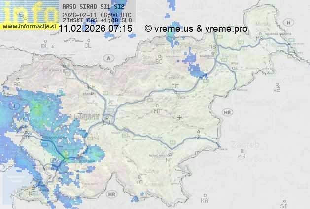 Radarska karta padavin